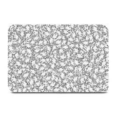 Bacterias Drawing Black And White Pattern Plate Mats