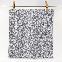 Bacterias Drawing Black And White Pattern Face Towel