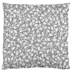 Bacterias Drawing Black And White Pattern Large Cushion Case (One Side)