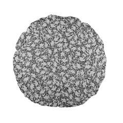 Bacterias Drawing Black And White Pattern Standard 15  Premium Round Cushions by dflcprintsclothing