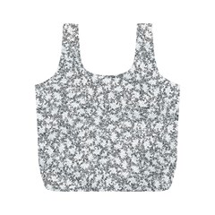 Bacterias Drawing Black And White Pattern Full Print Recycle Bag (M)