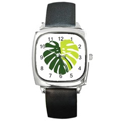 Monstera  Square Metal Watch by ConteMonfrey