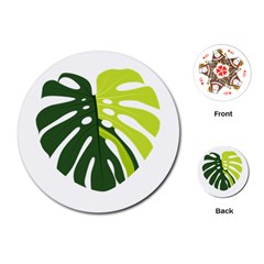 Monstera  Playing Cards Single Design (round) by ConteMonfrey