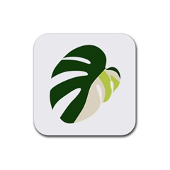 Monstera Rubber Coaster (square) by ConteMonfrey