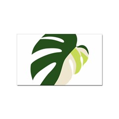 Monstera Sticker Rectangular (100 Pack) by ConteMonfrey