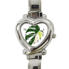 Monstera Heart Italian Charm Watch by ConteMonfrey