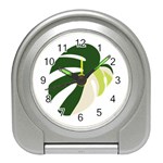 Monstera Travel Alarm Clock Front