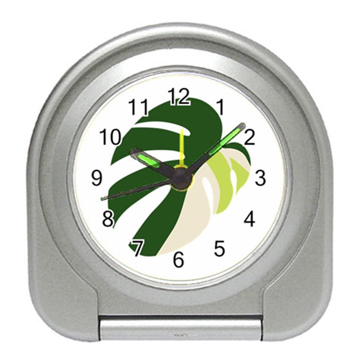 Monstera Travel Alarm Clock