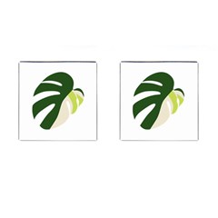 Monstera Cufflinks (square) by ConteMonfrey