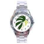 Monstera Stainless Steel Analogue Watch Front