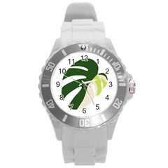 Monstera Round Plastic Sport Watch (l) by ConteMonfrey