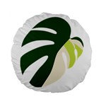 Monstera Standard 15  Premium Round Cushions Front