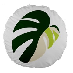 Monstera Large 18  Premium Round Cushions by ConteMonfrey