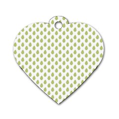 Fall Of Leaves Dog Tag Heart (one Side) by ConteMonfrey