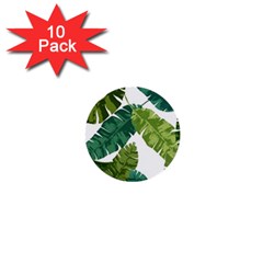 Banana Leaves Tropical 1  Mini Buttons (10 Pack)  by ConteMonfrey