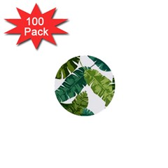 Banana Leaves Tropical 1  Mini Buttons (100 Pack)  by ConteMonfrey