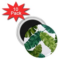 Banana Leaves Tropical 1 75  Magnets (10 Pack)  by ConteMonfrey