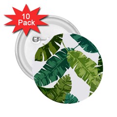 Banana Leaves Tropical 2 25  Buttons (10 Pack)  by ConteMonfrey