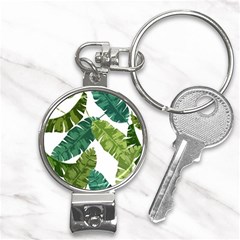 Banana Leaves Tropical Nail Clippers Key Chain