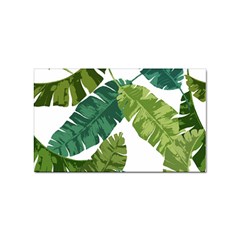 Banana Leaves Tropical Sticker Rectangular (100 Pack) by ConteMonfrey