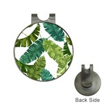 Banana Leaves Tropical Hat Clips with Golf Markers Front