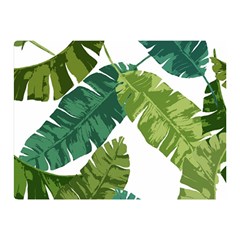 Banana Leaves Tropical Double Sided Flano Blanket (mini)  by ConteMonfrey