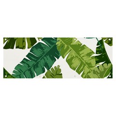 Banana Leaves Tropical Banner And Sign 8  X 3  by ConteMonfrey