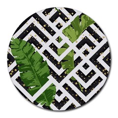 Modern Garden Round Mousepad by ConteMonfrey