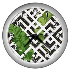 Modern Garden Wall Clock (silver) by ConteMonfrey