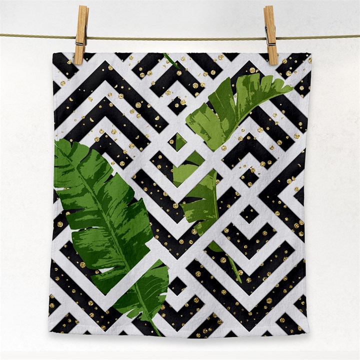 Modern Garden Face Towel