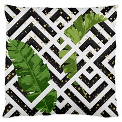 Modern Garden Large Flano Cushion Case (two Sides) by ConteMonfrey