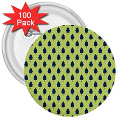 Blue Pines 3  Buttons (100 Pack)  by ConteMonfrey