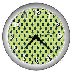 Blue Pines Wall Clock (silver) by ConteMonfrey