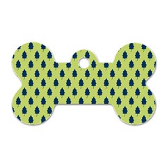 Blue Pines Dog Tag Bone (one Side) by ConteMonfrey