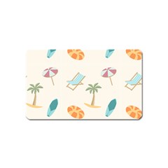 Cool Summer Pattern - Beach Time!   Magnet (name Card) by ConteMonfrey