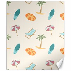 Cool Summer Pattern - Beach Time!   Canvas 20  X 24  by ConteMonfrey