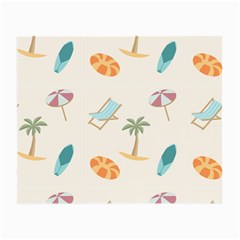 Cool Summer Pattern - Beach Time!   Small Glasses Cloth (2 Sides) by ConteMonfrey