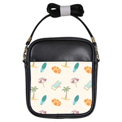 Cool Summer Pattern - Beach Time!   Girls Sling Bag by ConteMonfrey