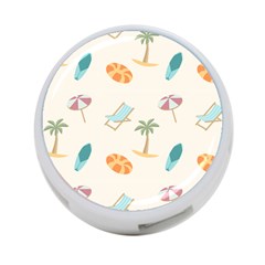 Cool Summer Pattern - Beach Time!   4-port Usb Hub (two Sides) by ConteMonfrey