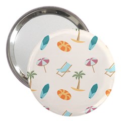 Cool Summer Pattern - Beach Time!   3  Handbag Mirrors by ConteMonfrey