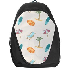 Cool Summer Pattern - Beach Time!   Backpack Bag by ConteMonfrey