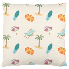 Cool Summer Pattern - Beach Time!   Standard Flano Cushion Case (one Side) by ConteMonfrey