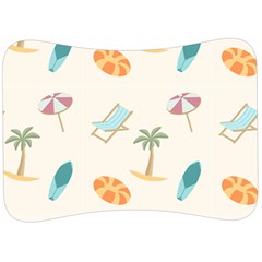 Cool Summer Pattern - Beach Time!   Velour Seat Head Rest Cushion by ConteMonfrey