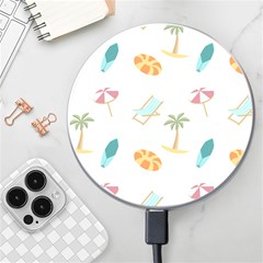 Cool Summer Pattern - Beach Time!   Wireless Charger by ConteMonfrey