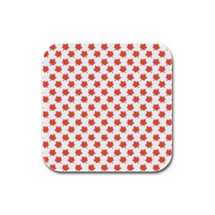 Maple Leaf   Rubber Square Coaster (4 Pack) by ConteMonfrey