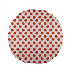 Maple Leaf   Standard 15  Premium Flano Round Cushions by ConteMonfrey