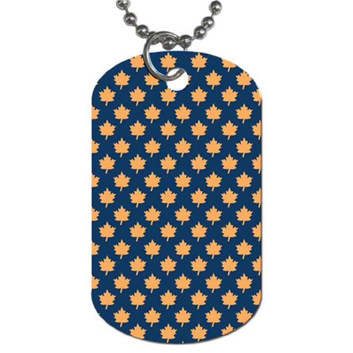 Oh Canada - Maple leaves Dog Tag (One Side)