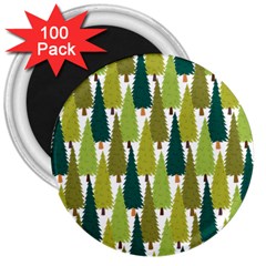 Pine Trees   3  Magnets (100 Pack) by ConteMonfrey