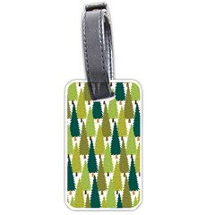 Pine Trees   Luggage Tag (one Side) by ConteMonfrey