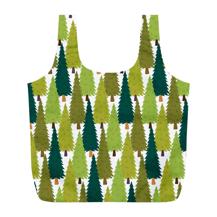 Pine Trees   Full Print Recycle Bag (L)